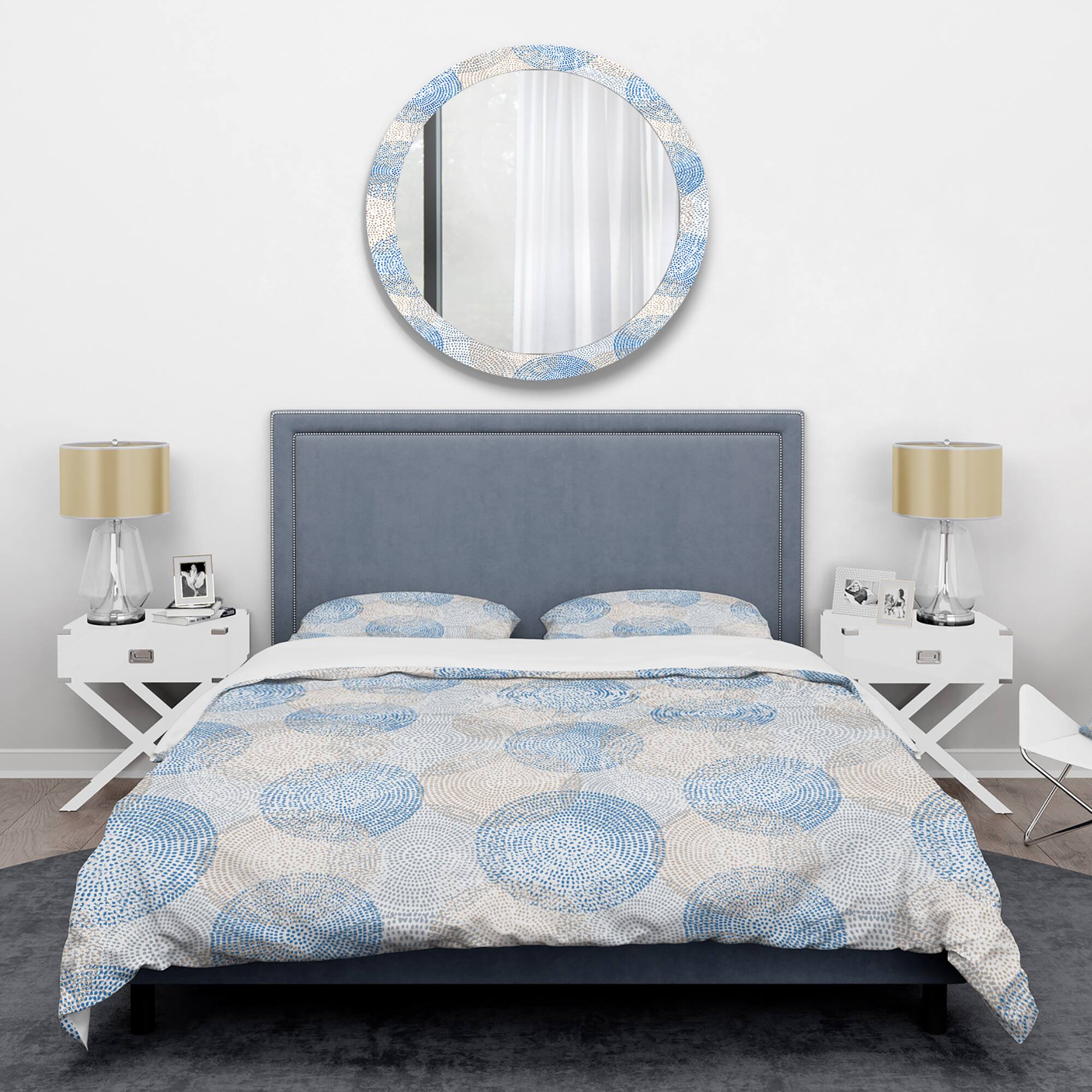 Designart 'Abstract Retro Design I' Mid-Century Duvet Cover Set